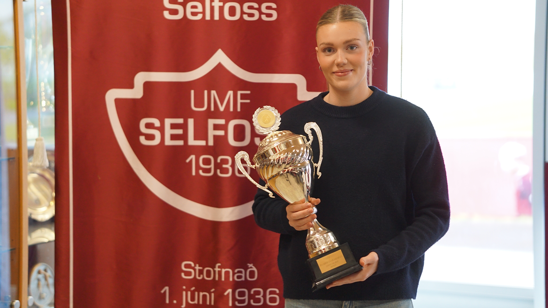 Afreksmaður ársins í handknattleiksakademíunni var valin Hulda Hrönn Bragadóttir