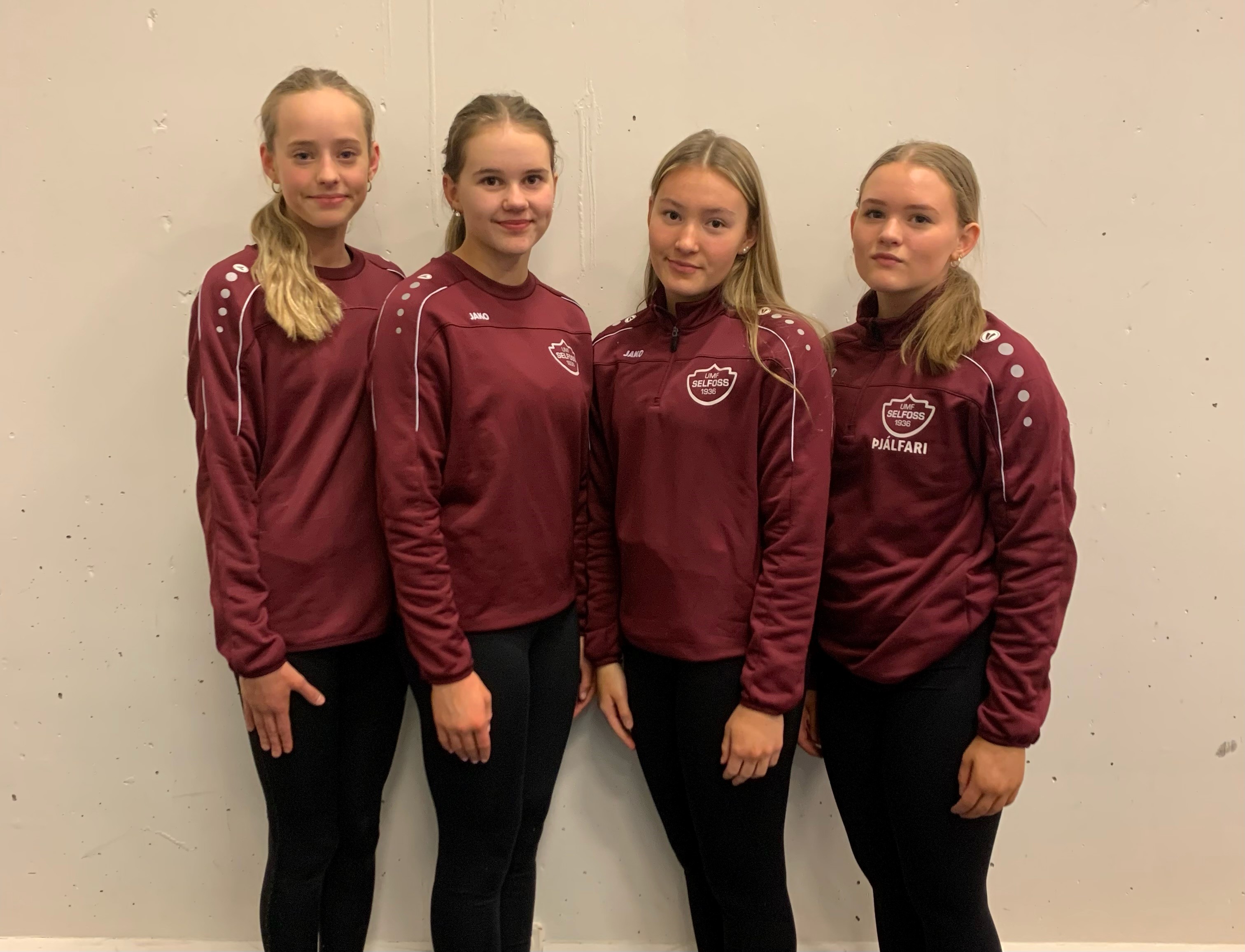 Hæfileikamótun frá vinstri: Ragnhildur Elva, Ásdís, Andrea og Ellý Alexandra