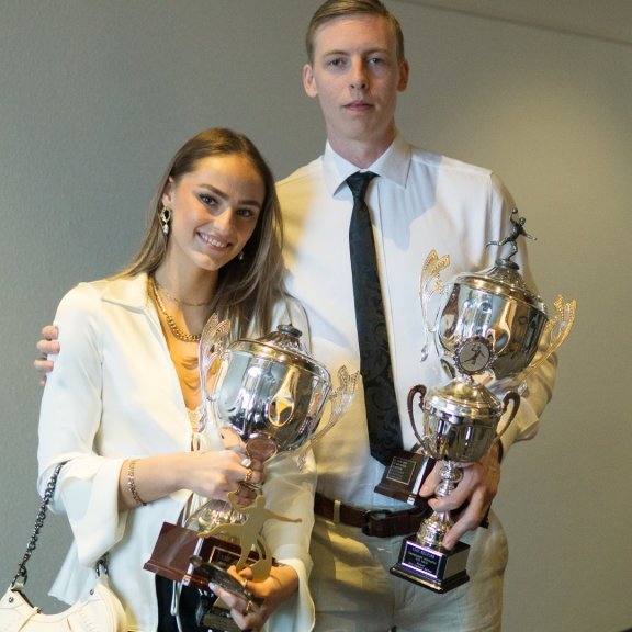 Leikmenn ársins hjá meistaraflokkum Selfoss voru þau Katla María Magnúsdóttir og Einar Sverrisson.