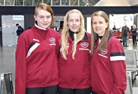 Taekwondo Dagný María, Kristín Björg og Ingibjörg Erla