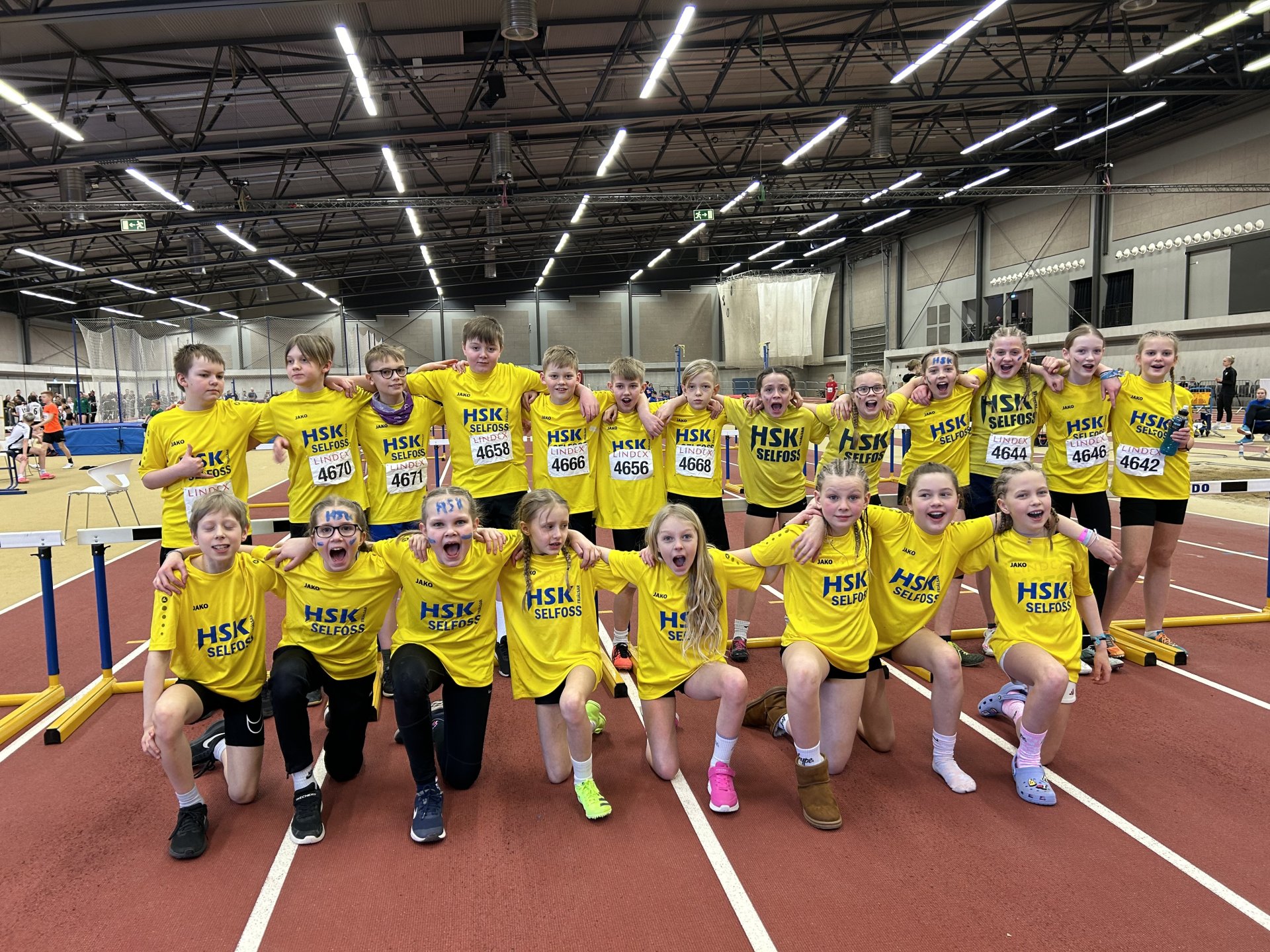 Lið HSK/Selfoss á MÍ 11-14 ára