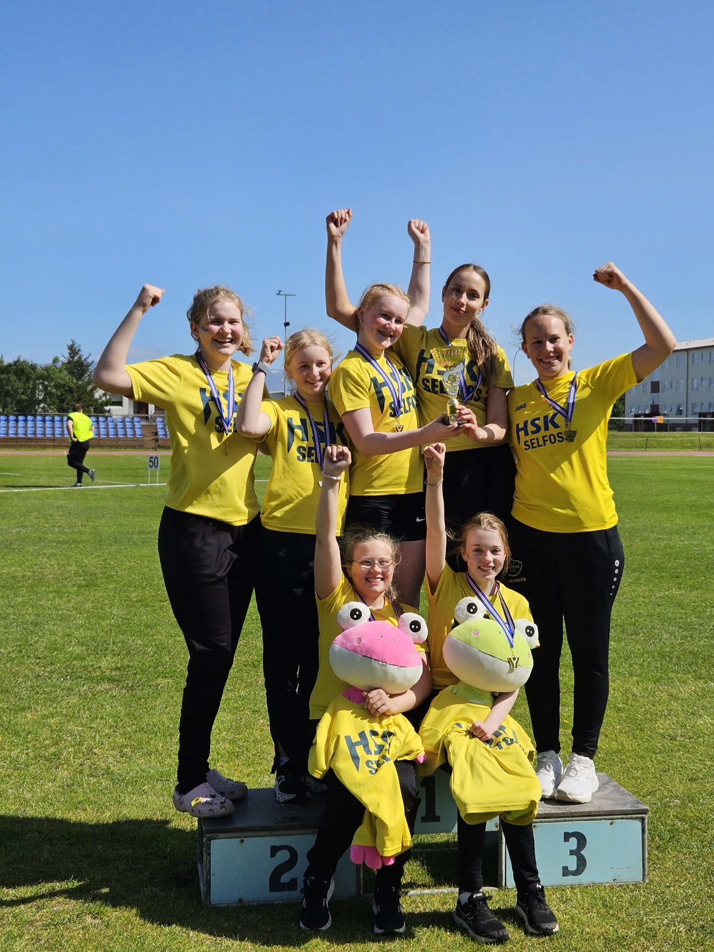 Lið HSK/Selfoss urðu Bikarmeistarar stúlkna á Bikar 15 ára og yngri