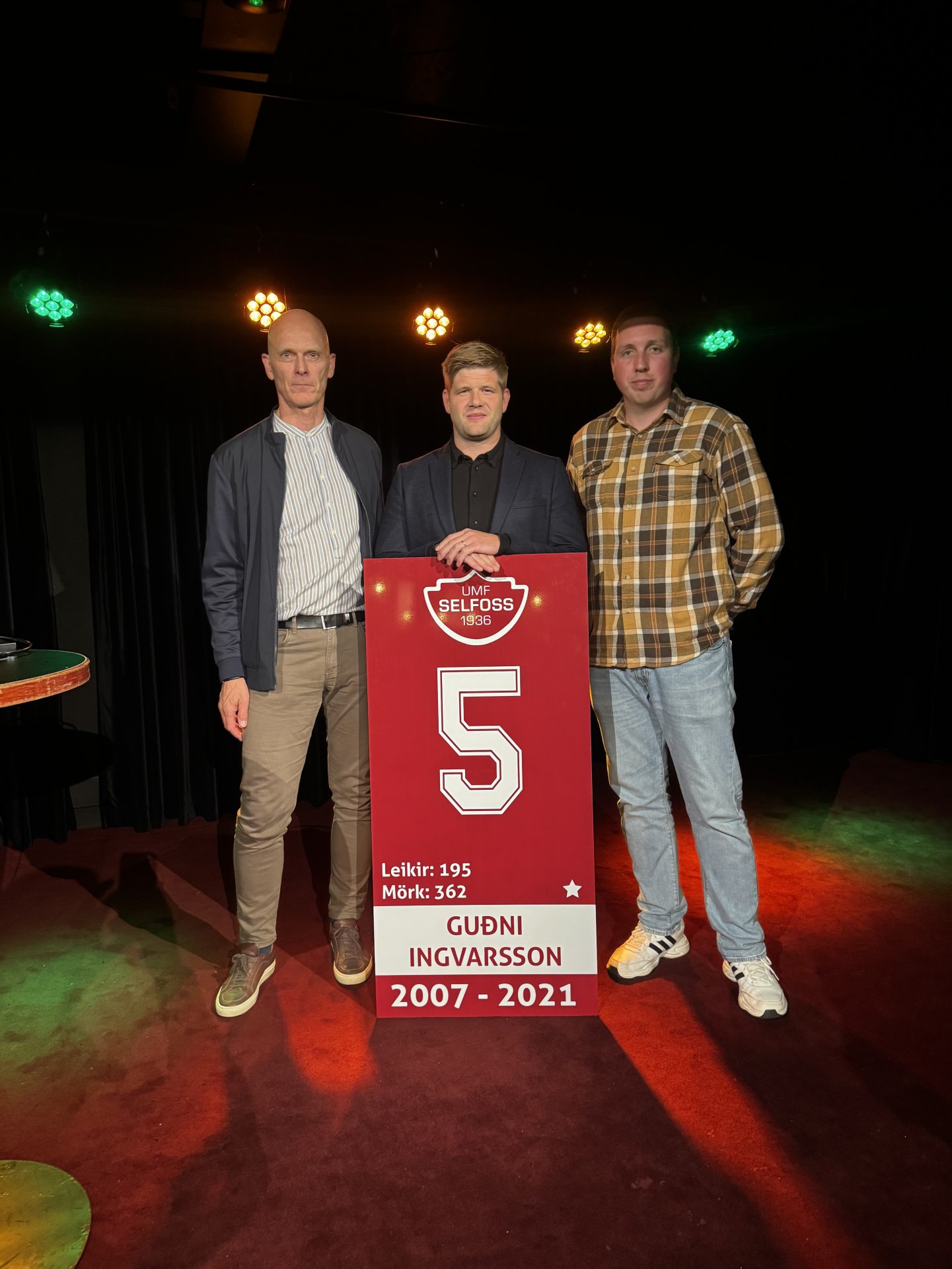 Guðni Ingvarsson, Þórir Haraldsson og Einar Sindri Ólafsson.