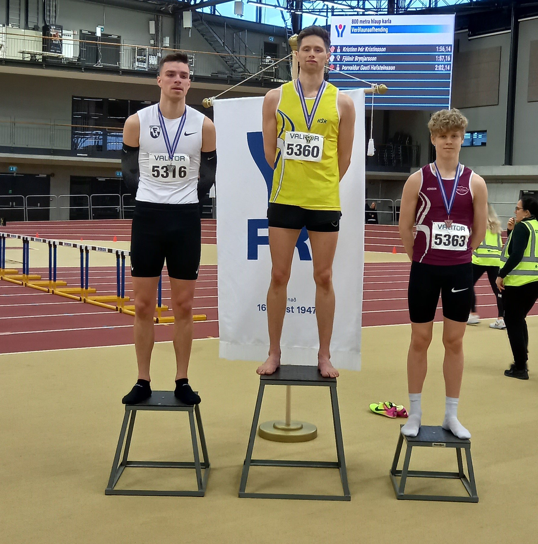 Kristinn Þór Íslandsmeistari í 800m hlaupi og Þorvaldur Gauti Hafsteinsson í 3.sæti.