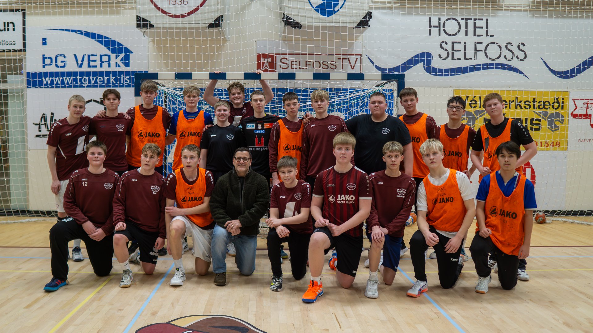 Ljubomir Vranjes og 4. fl karla í handbolta / ÁÞG