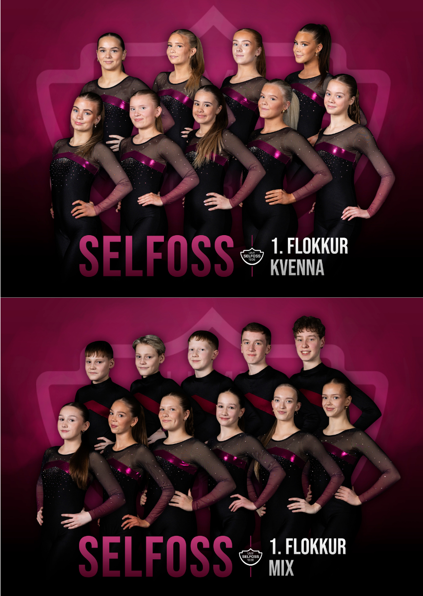 1. flokkarnir okkar eru lagðir af stað á Norðurlandamót!